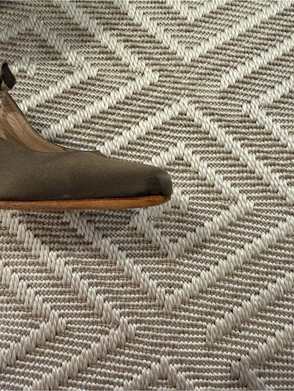 Yves Saint Laurent Olive Slingback Square Toe Pumps - Picture 7 of 7